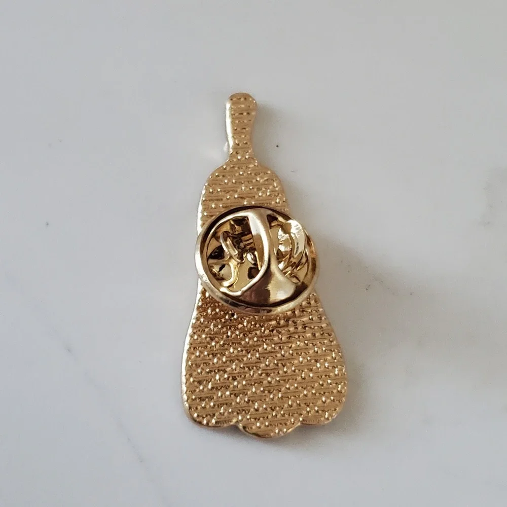 Leopard Print Pumpkin Enamel Pin Gold Tone Fall Cheetah Gourd Lapel Pin 1 Inch